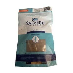 Salvere Medical Women Simply Sheer Thigh High 15-20 mmHg Compression Summer Med‎